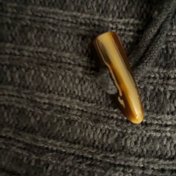 Women’s Sonoma toggle closure denim blue color sweater in size xl - Picture 5 of 11